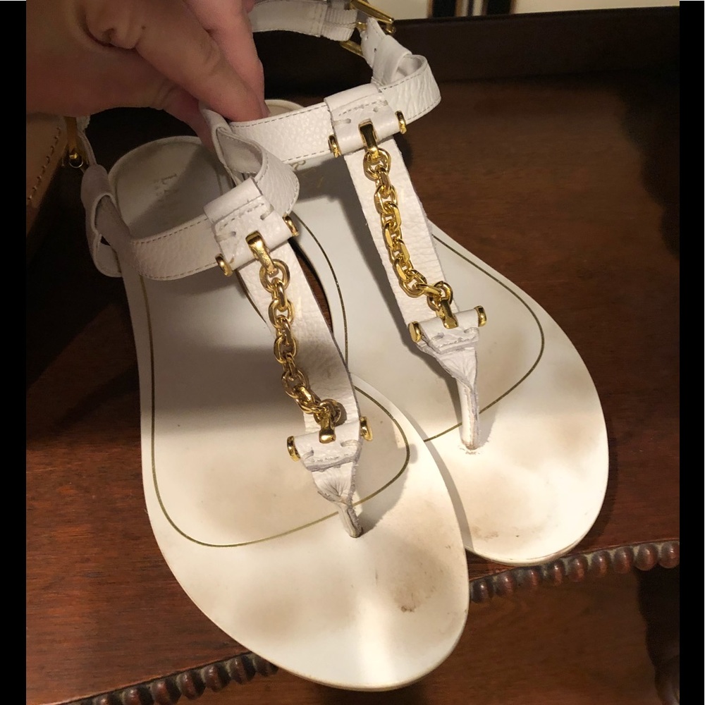 Ralph Lauren White Sandals
